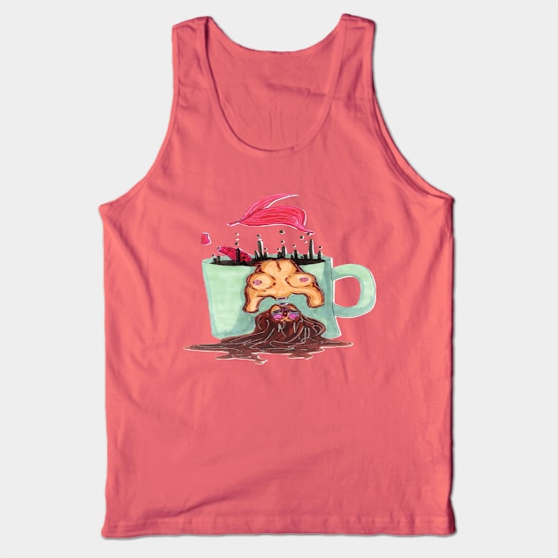 caffeine Tank Top by nannonthehermit